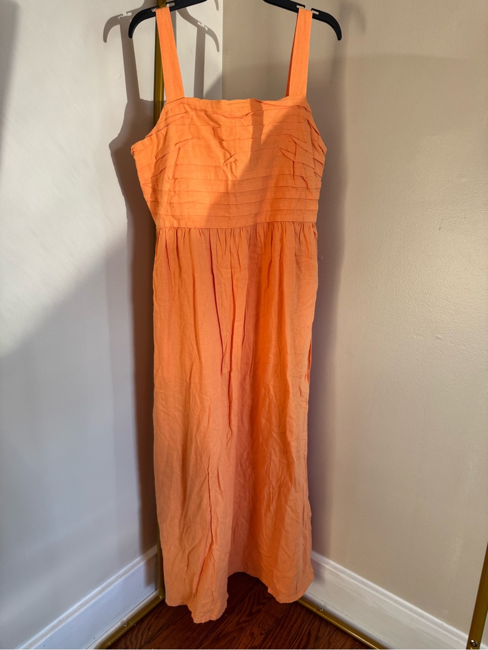 Old Navy Coral-Orange Sleeveless Maxi Dress